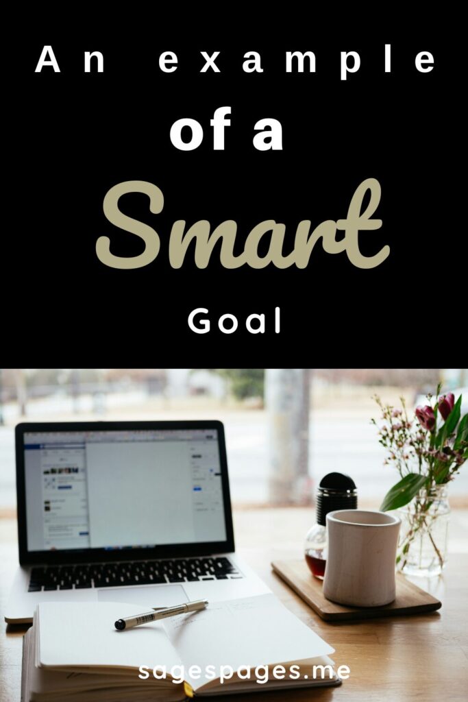 Pin: Example of a SMART goal