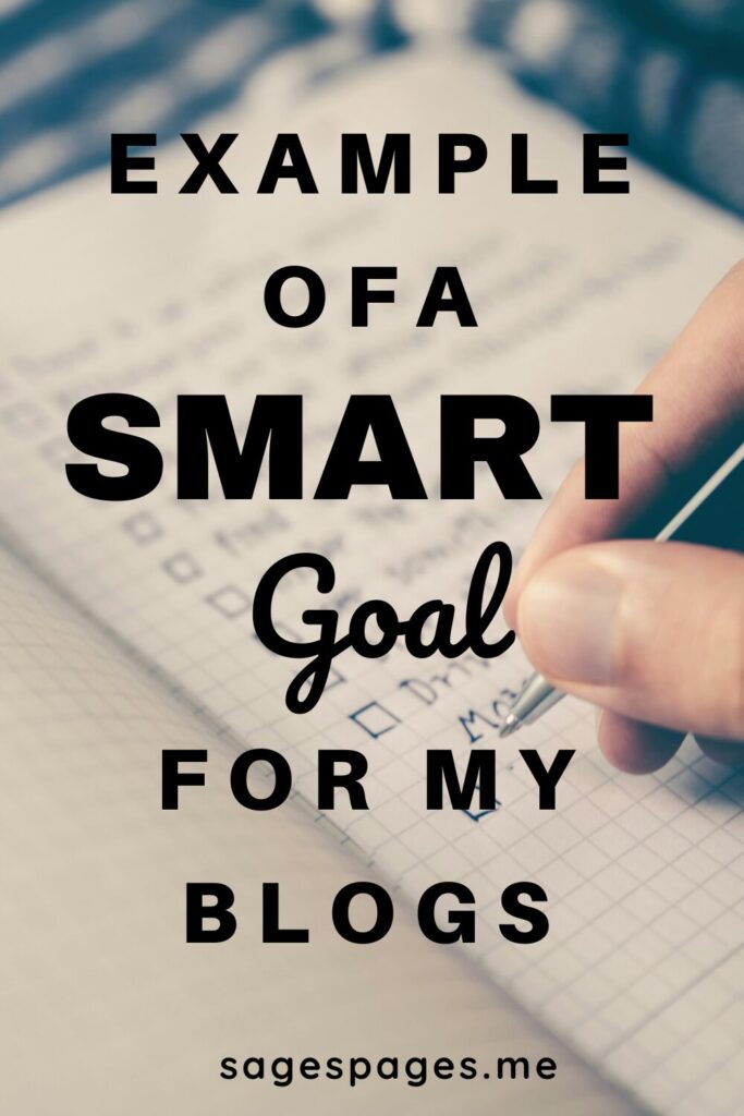 Pin: Example of a SMART goal