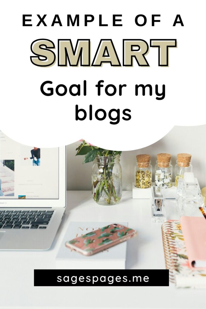 Pin: Example of a SMART goal