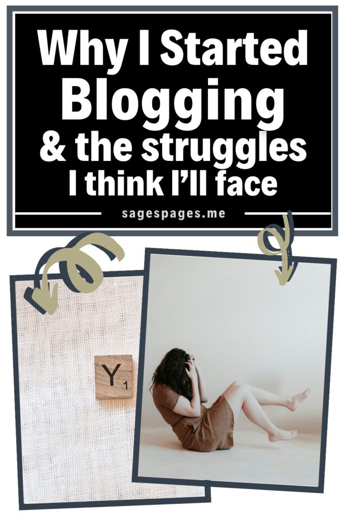 Pin: Why I started blogging